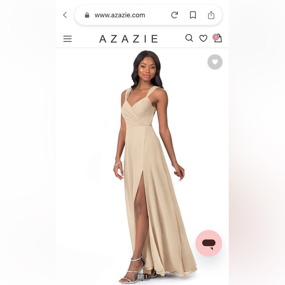 Champagne bridesmaids dress